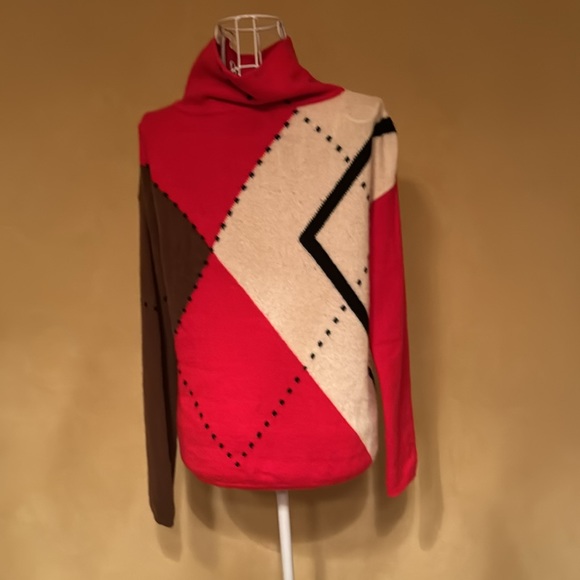 7 Seasons multi colored cashmere sweater - Picture 2 of 4